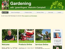 Tablet Screenshot of greenfingers.com.au